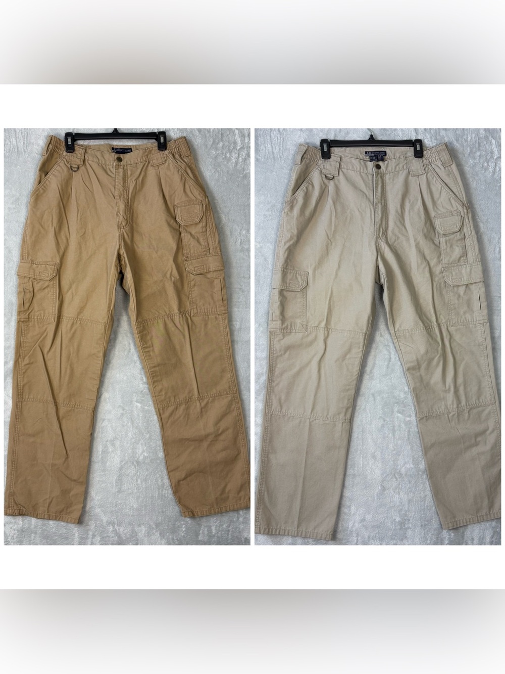 2 Pair of 511 Tactical Cargo Pants Mens 36X32 Work Pants Double Knee Style 74251